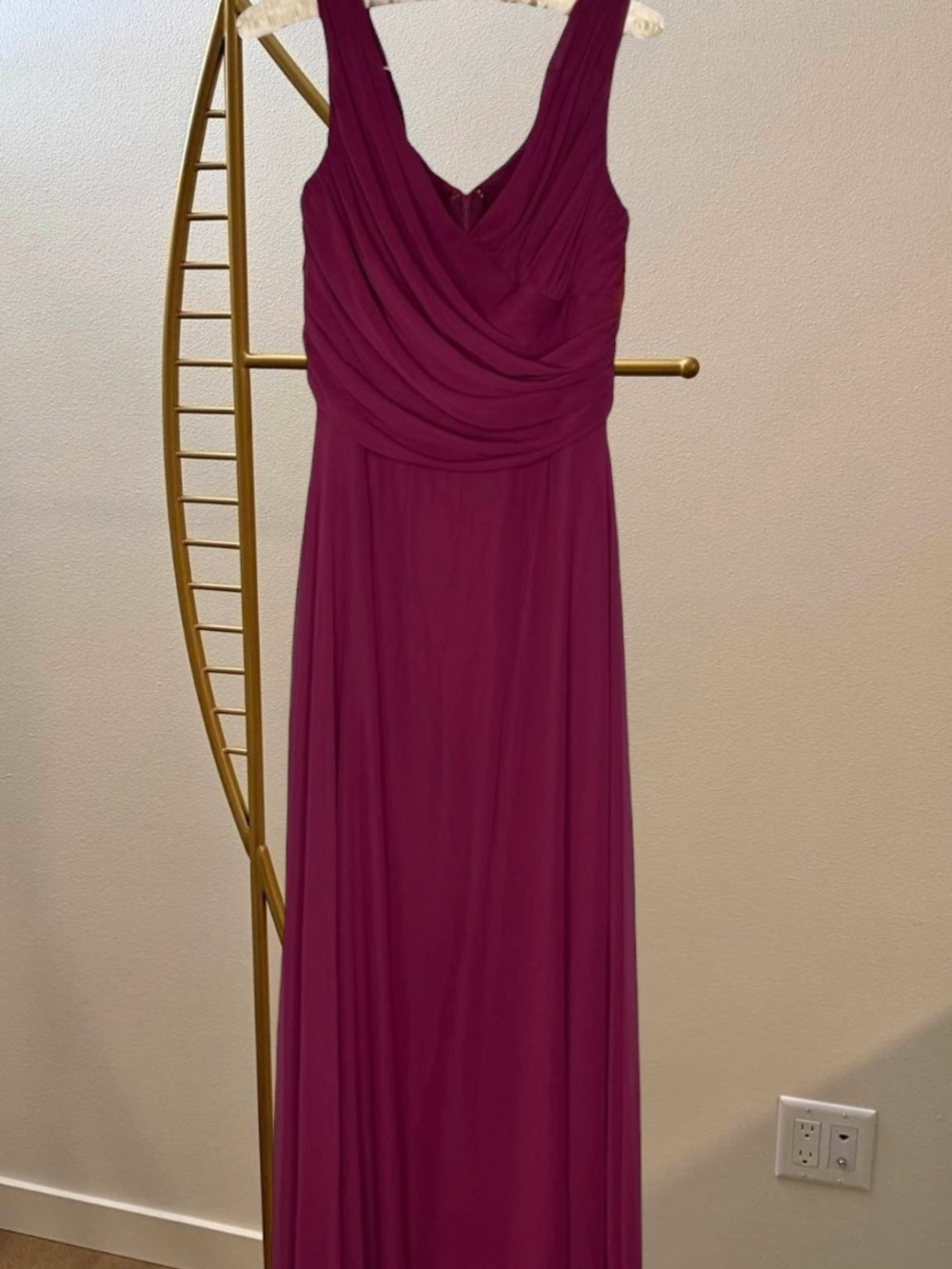 After Six Ruby Ruched Chiffon Formal Gown Size 10 - Picture 2 of 7